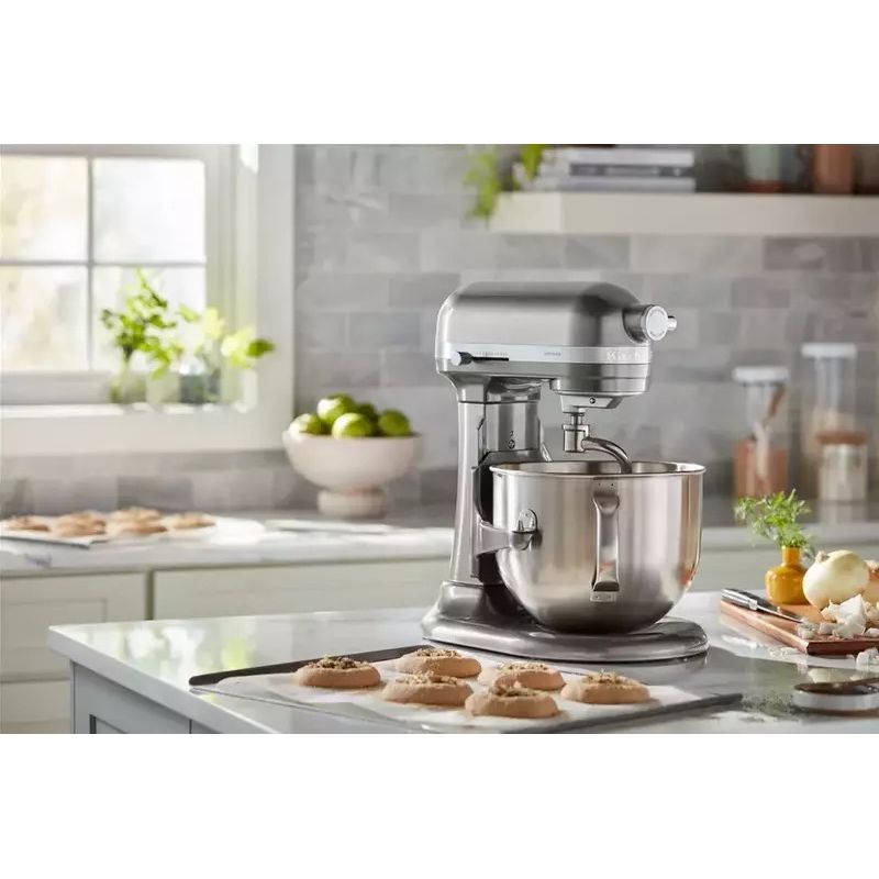 Планетарний міксер KitchenAid Artisan з підйомною чашею 5.6 л сріблястий (5KSM60SPXECU) - фото 11