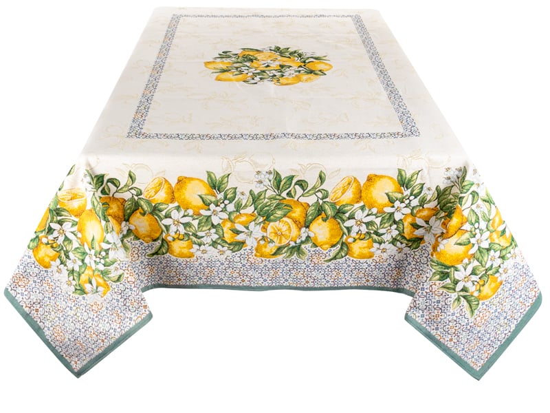 Скатертина Lefard Home Textile Sorrento гобеленова 240x140 см бежево-жовта (732-253) - фото 2