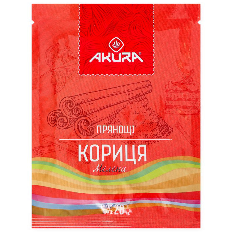 Кориця Akura мелена 20 г - фото 1