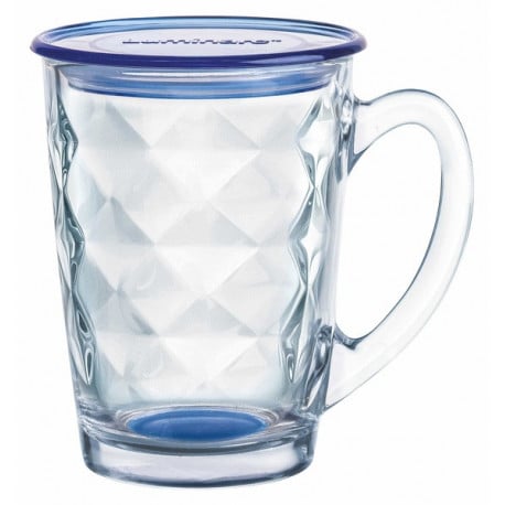 Чашка с крышкой Luminarc New Morning Diamond Blue, 320 мл (6596231) - фото 1