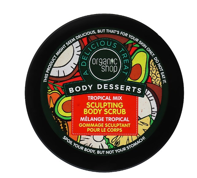 Скраб для тела Organic Shop Body Desserts Tropical mix антицеллюлитный 450 мл - фото 2