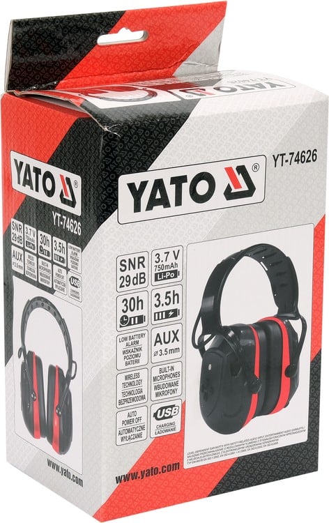 Навушники Yato електронні шумозахисні з інтелектуальною системою захисту слуху та модулем Bluetooth - фото 4