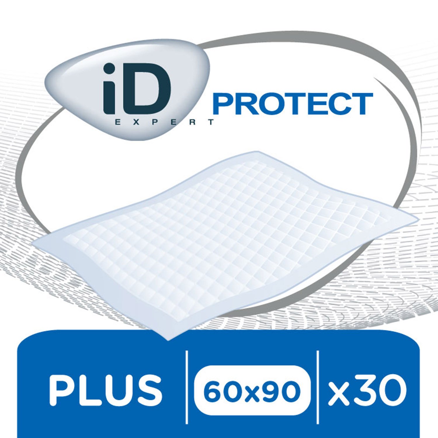 Одноразові гігієнічні пелюшки iD PROTECT Plus, 60x90 см, 30 шт. - фото 1