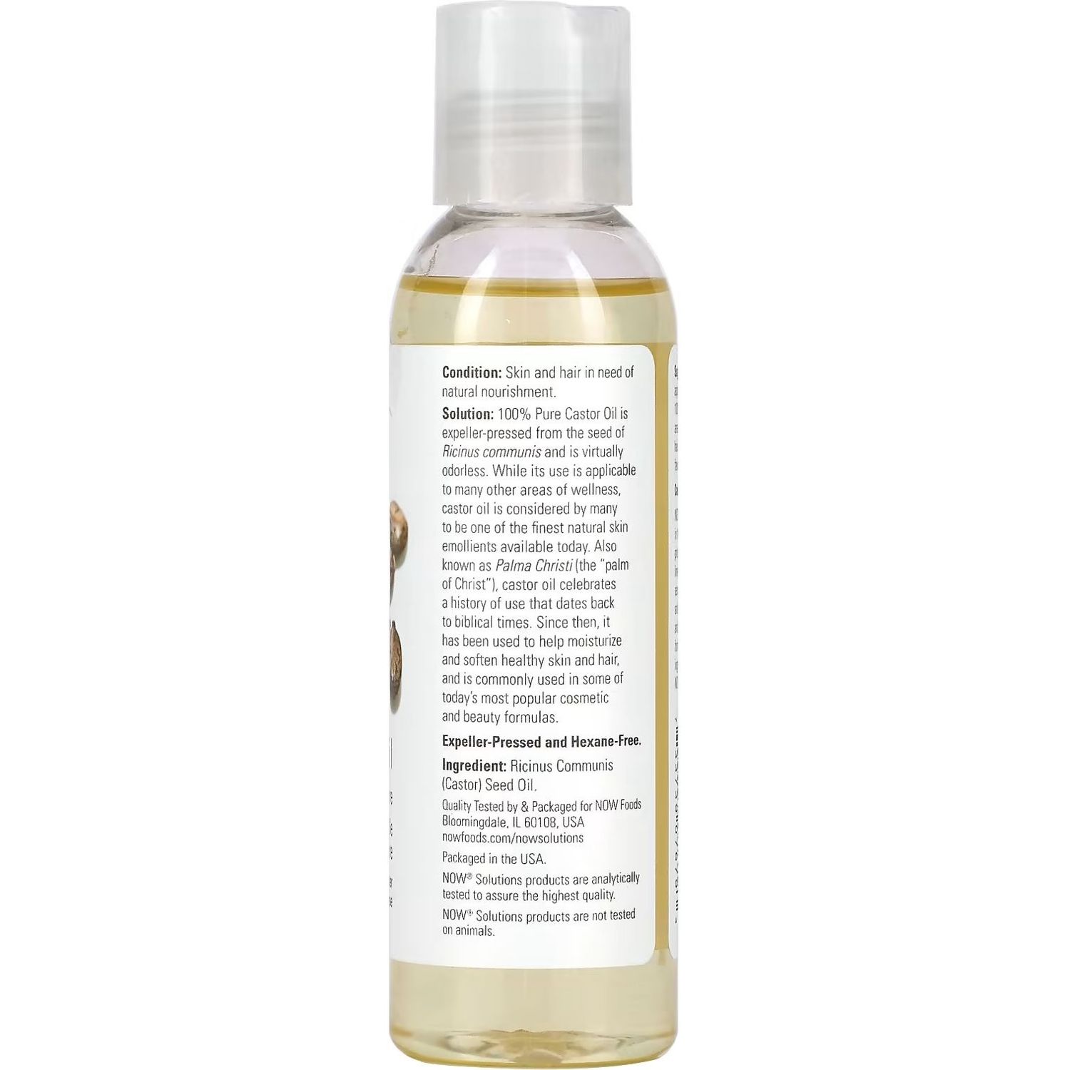 Касторова олія Now Solution Oils Castor Oil 118 мл - фото 2