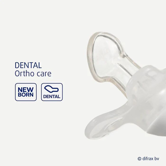 Пустушка силіконова Difrax Dental 0-6 міс. Clay (799 Clay) - фото 2