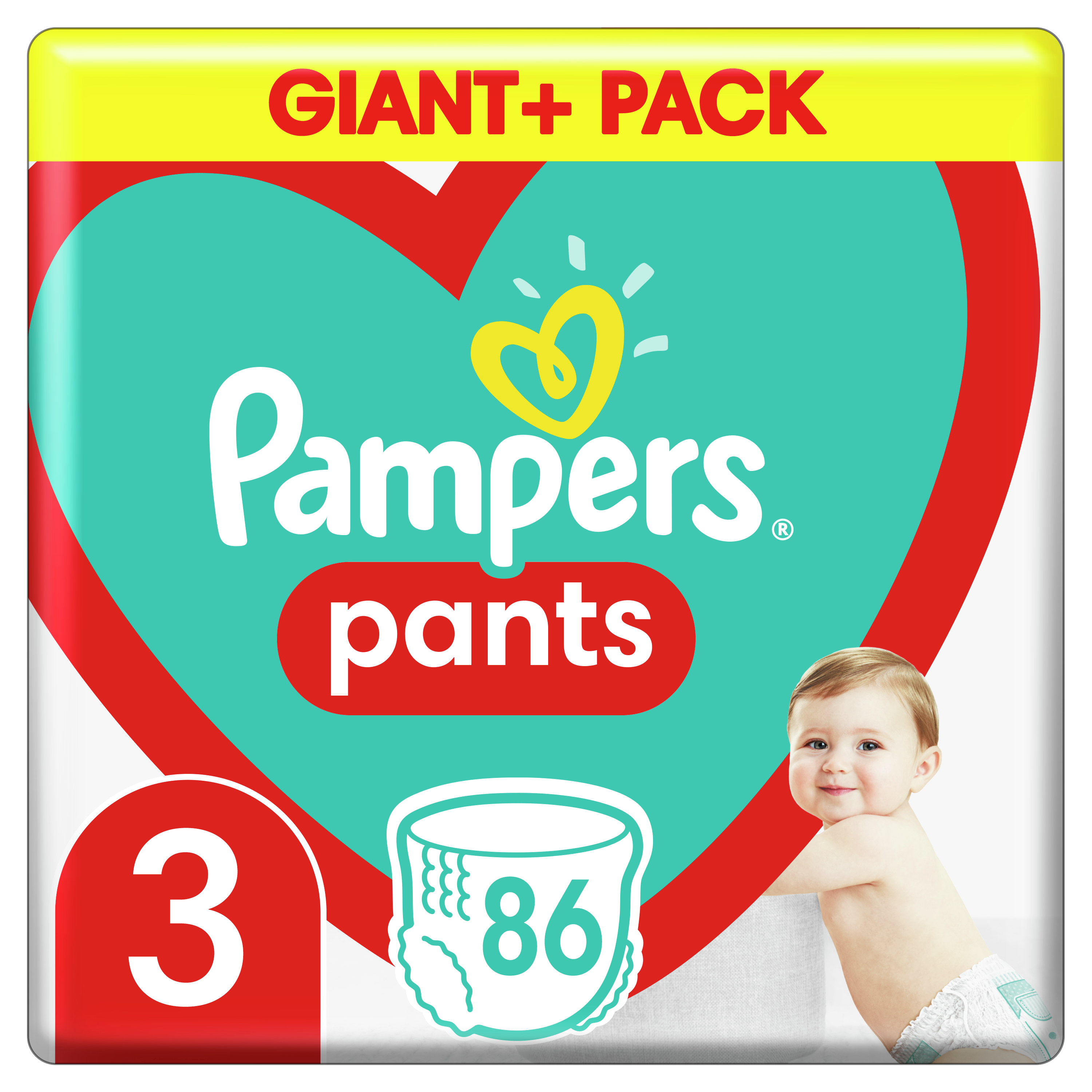 Подгузники-трусики Pampers Pants 3 (6-11 кг), 86 шт. - фото 1