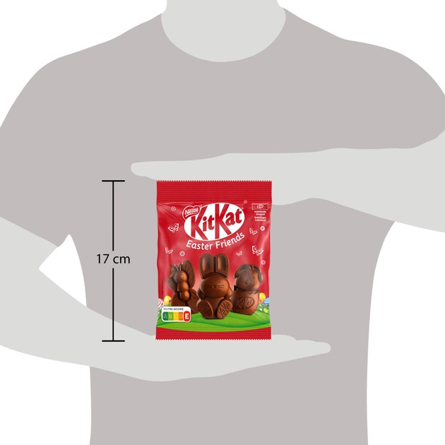 Набор фигур из молочного шоколада с начинкой KitKat Пасхальные друзья 65 г - фото 4