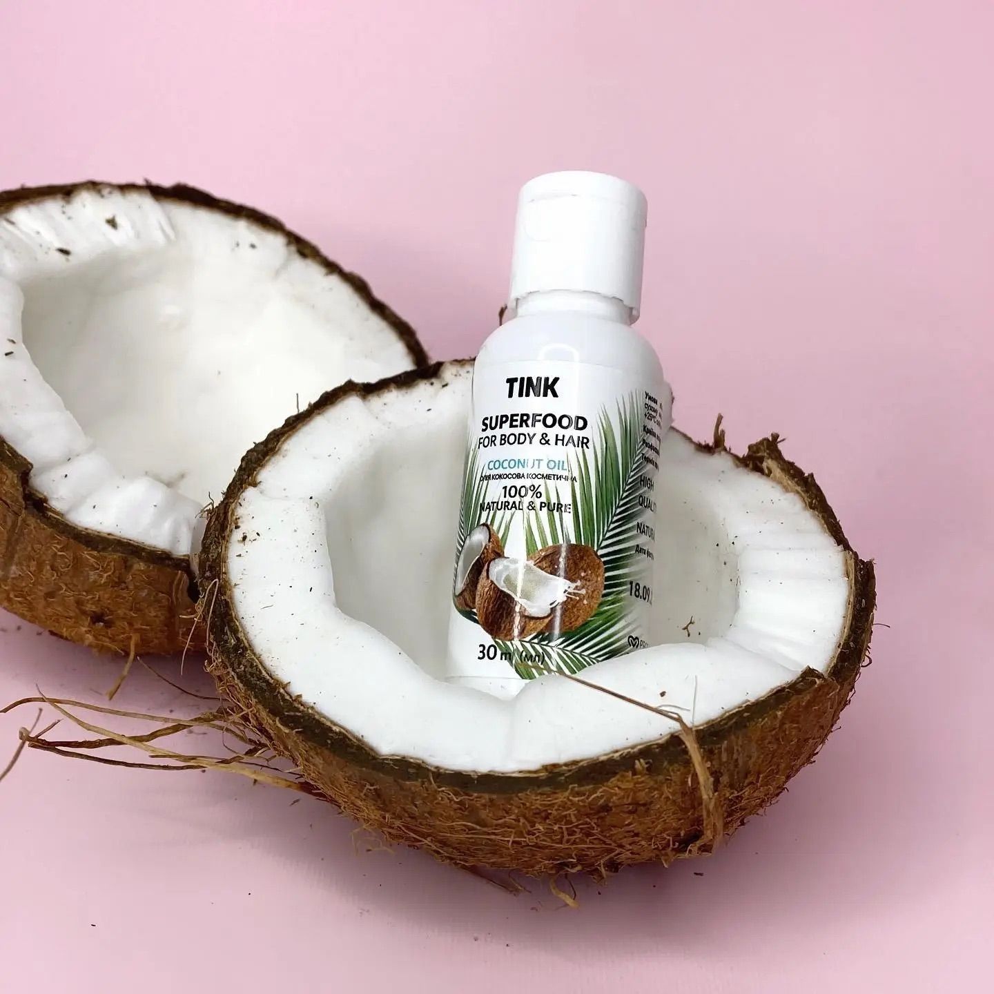 Кокосова олія Tink Coconut Oil косметична 30 мл - фото 4