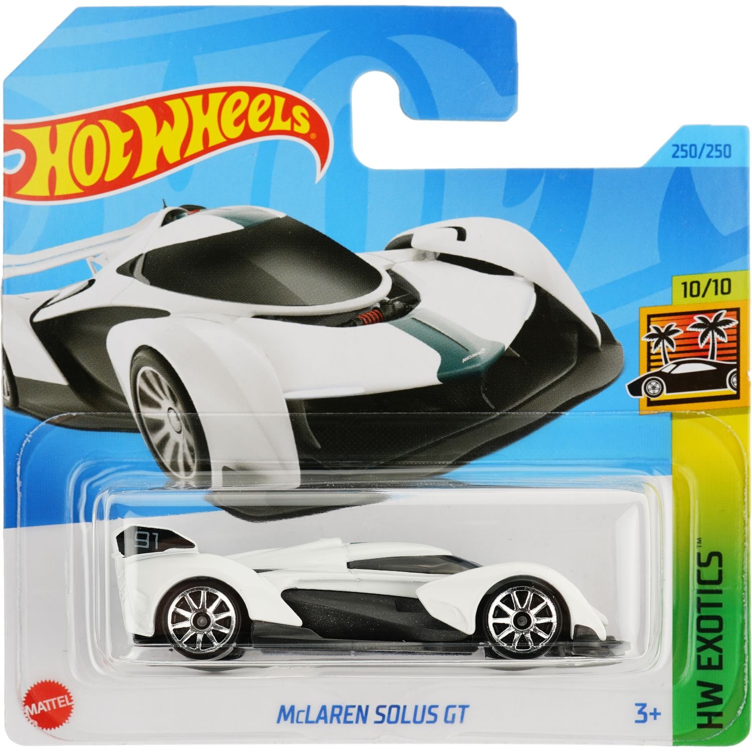 Базовая машинка Hot Wheels HW Exotics McLaren Solus GT белая (5785) - фото 1