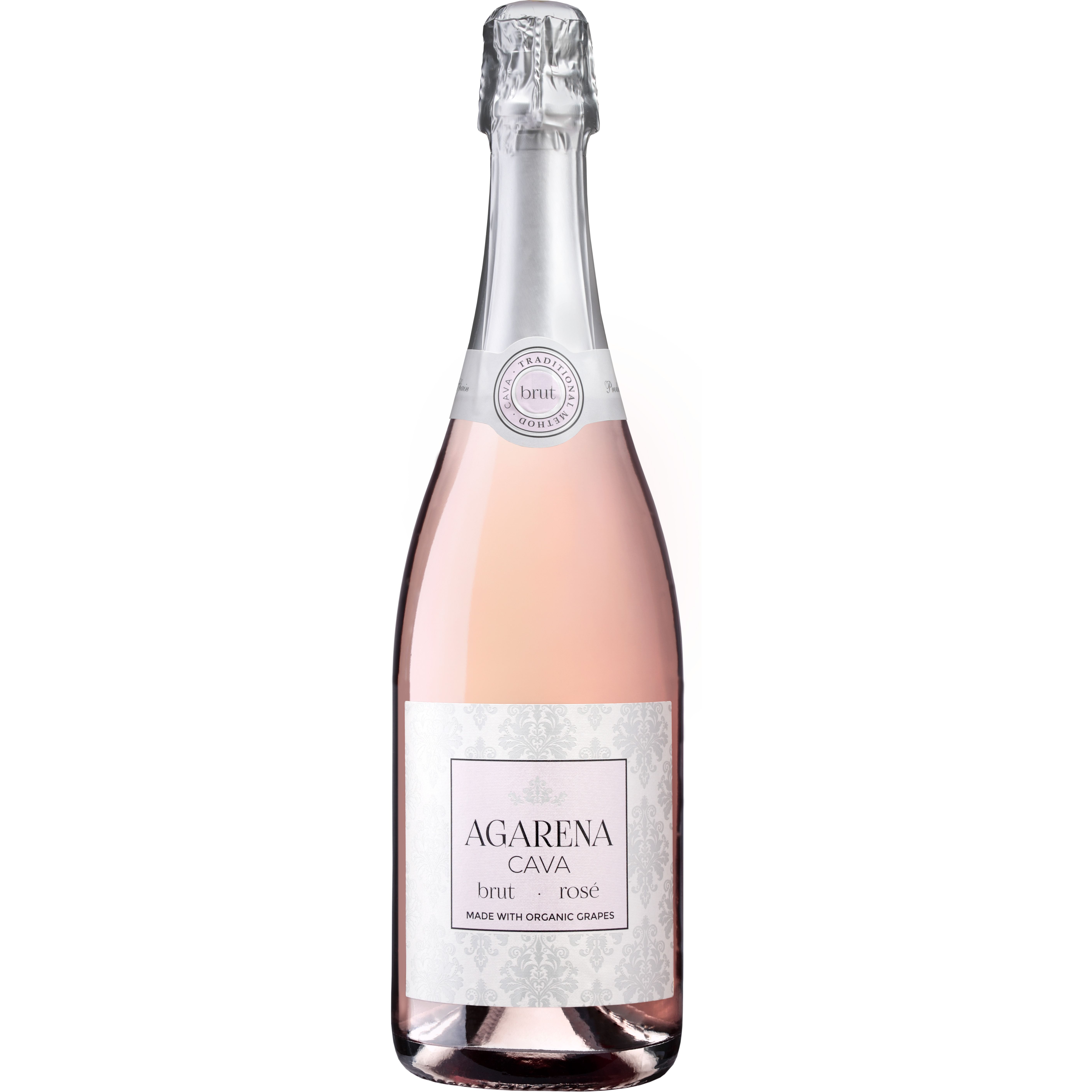 Вино игристое Agarena Cava Brut Rose розовое брют 0.75 л - фото 1