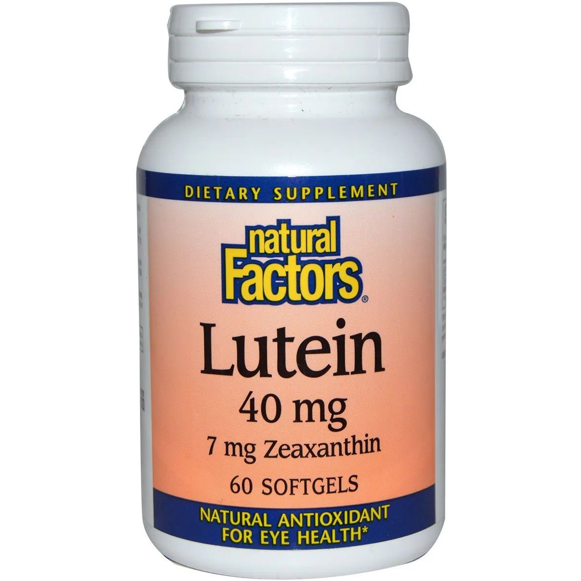 Лютеїн Natural Factors Lutein 40 мг 60 гелевих капсул - фото 1