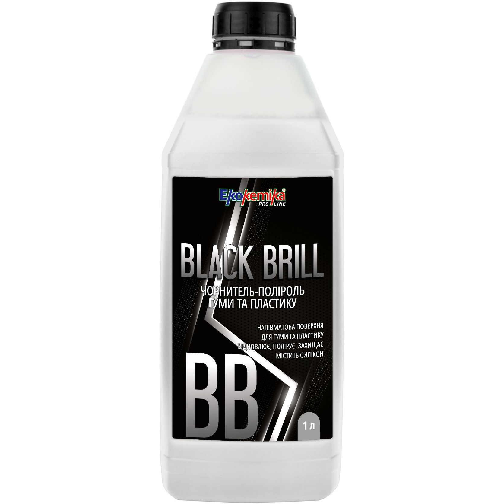 Чернитель-полироль резины и пластика Ekokemika Pro Line Black Brill, 1 л (780323) - фото 1