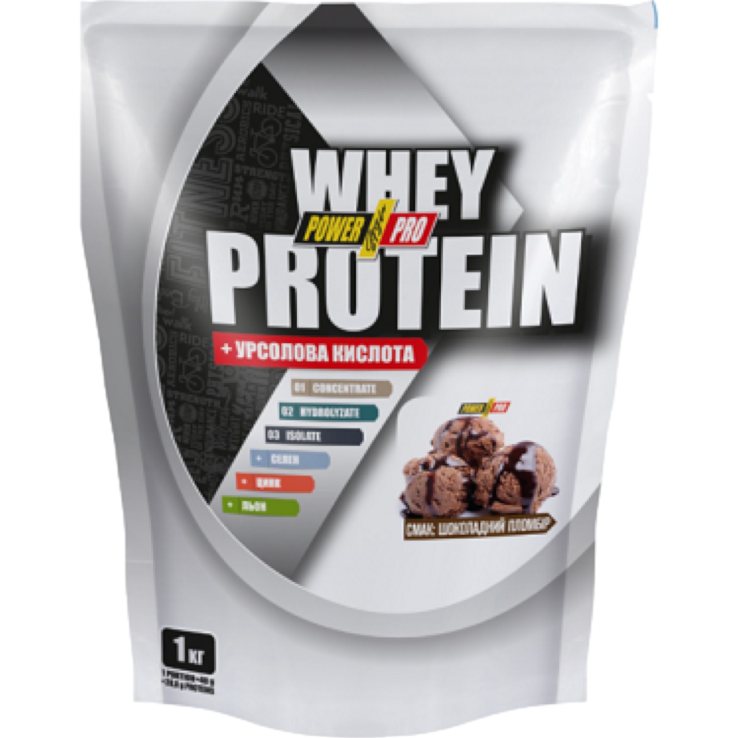 Протеин Power Pro Whey Protein шоколадный пломбир 1 кг - фото 1