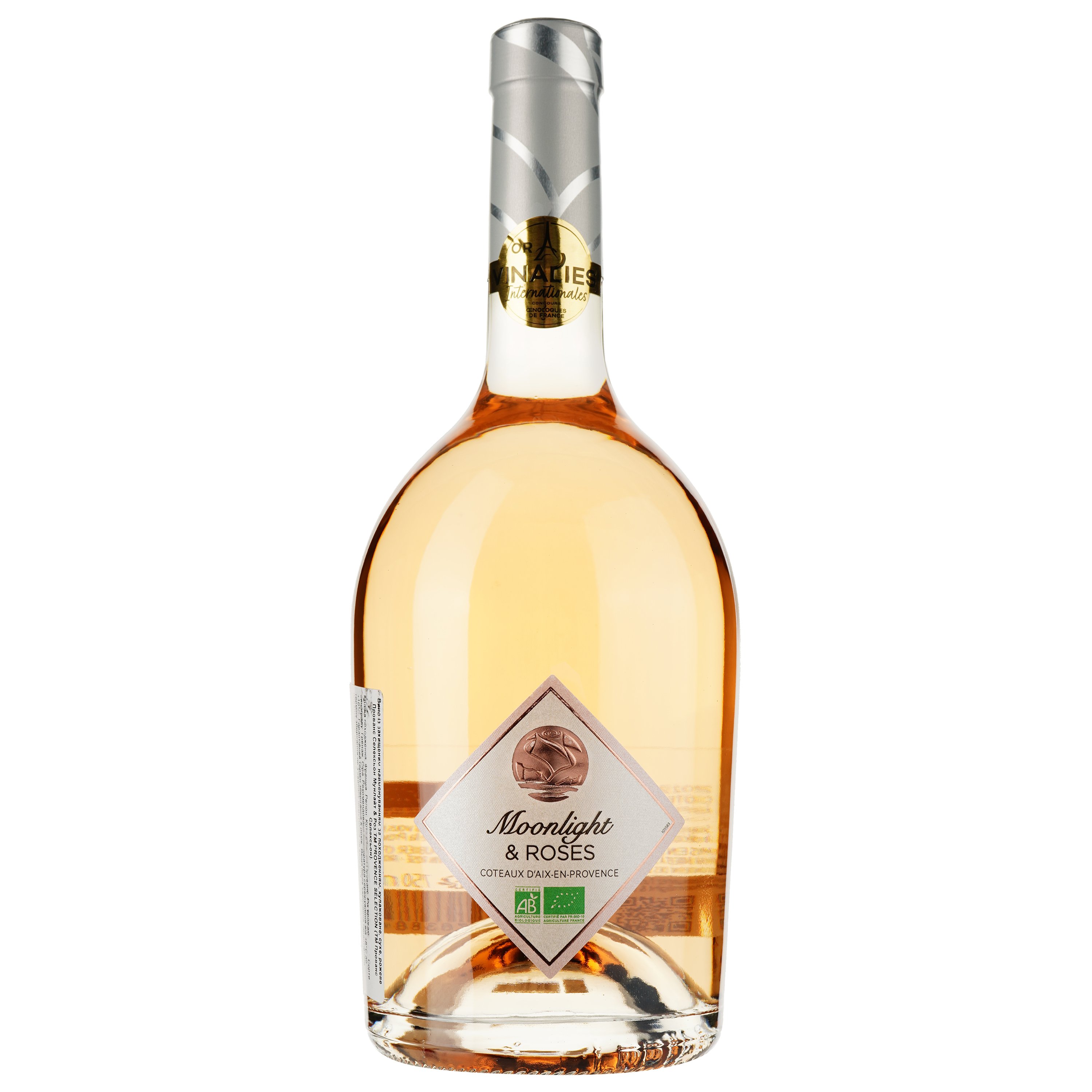 Вино Moonlight & Roses Coteaux D'aix En Provence Bio 2022 рожеве сухе 0.75 л - фото 1