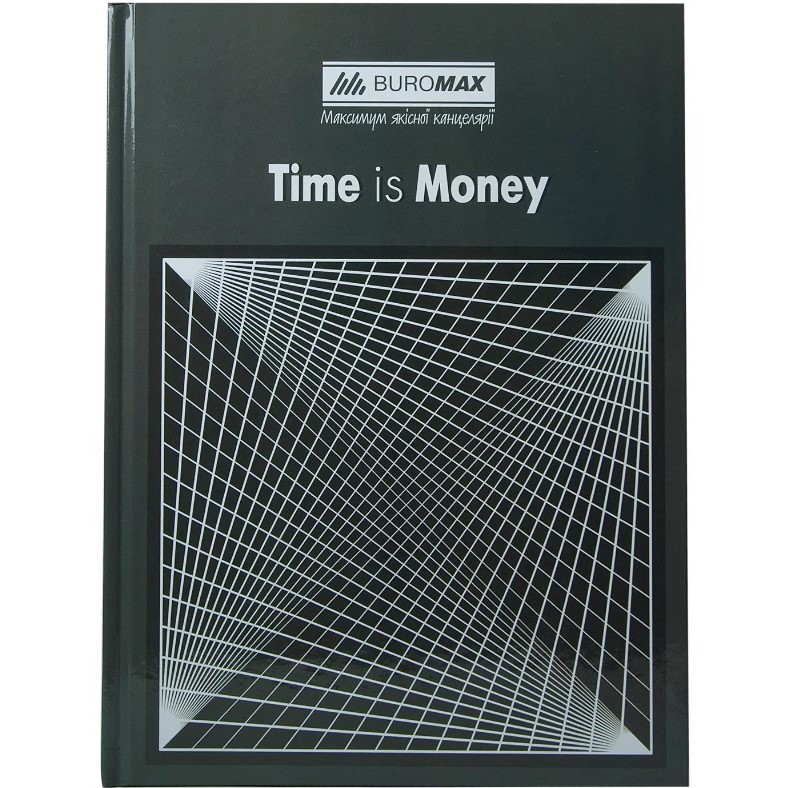 Книга обліку Buromax Time is money 96 аркушів в клітинку А4 сірий (BM.2400-109) - фото 1