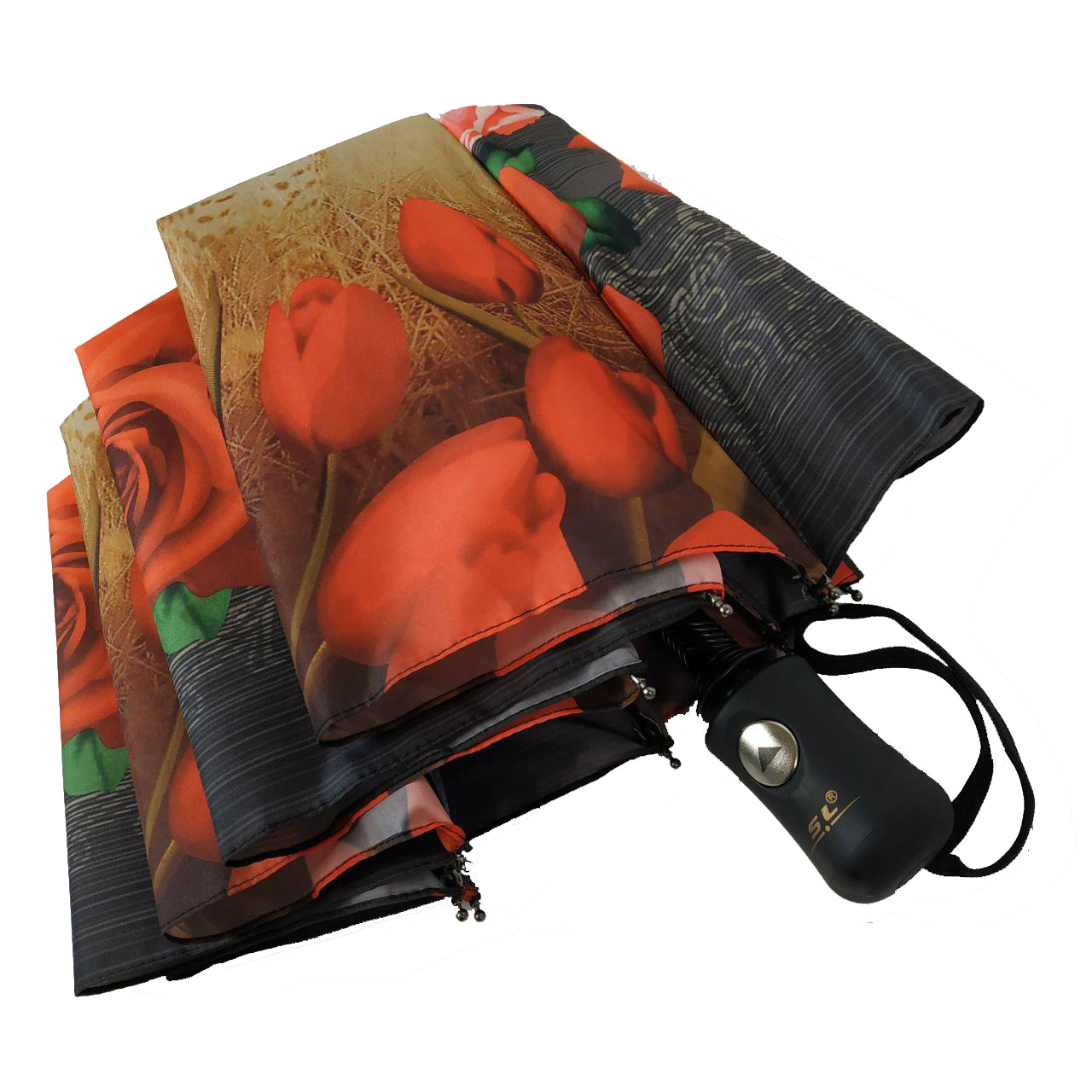 Женский складной зонтик полуавтомат Susino 110 см разноцветный - фото 7
