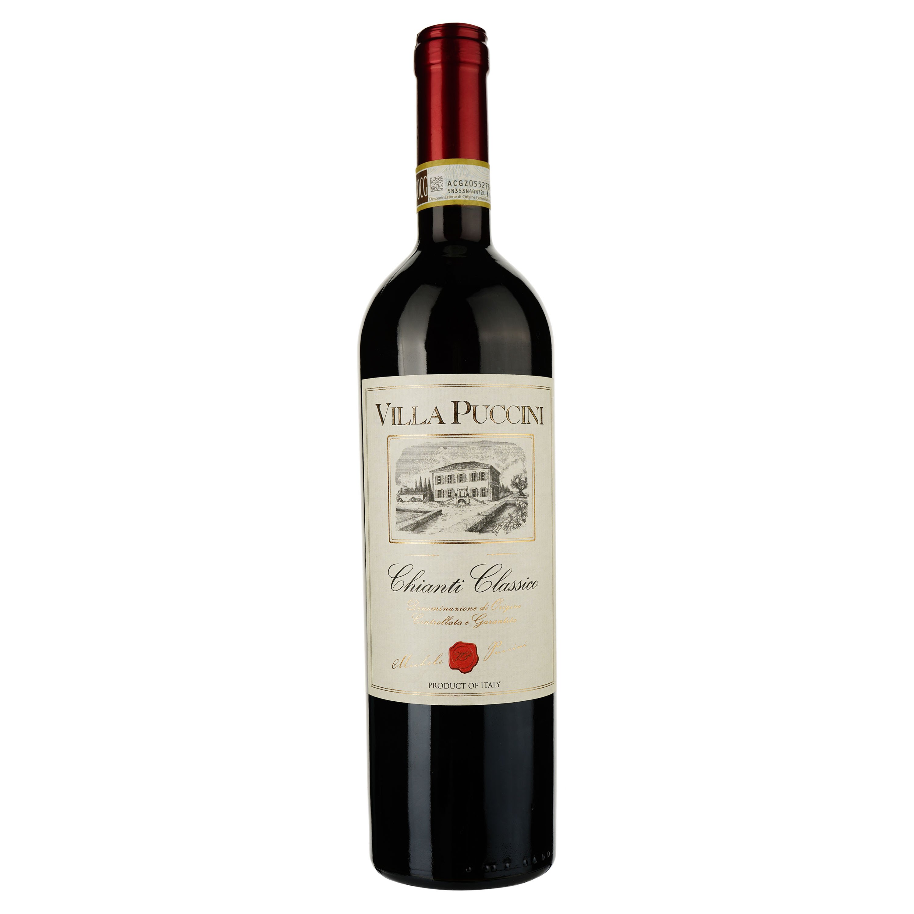 Вино Villa Puccini Chianti Classico DOCG, червоне, сухе, 0,75 л - фото 1