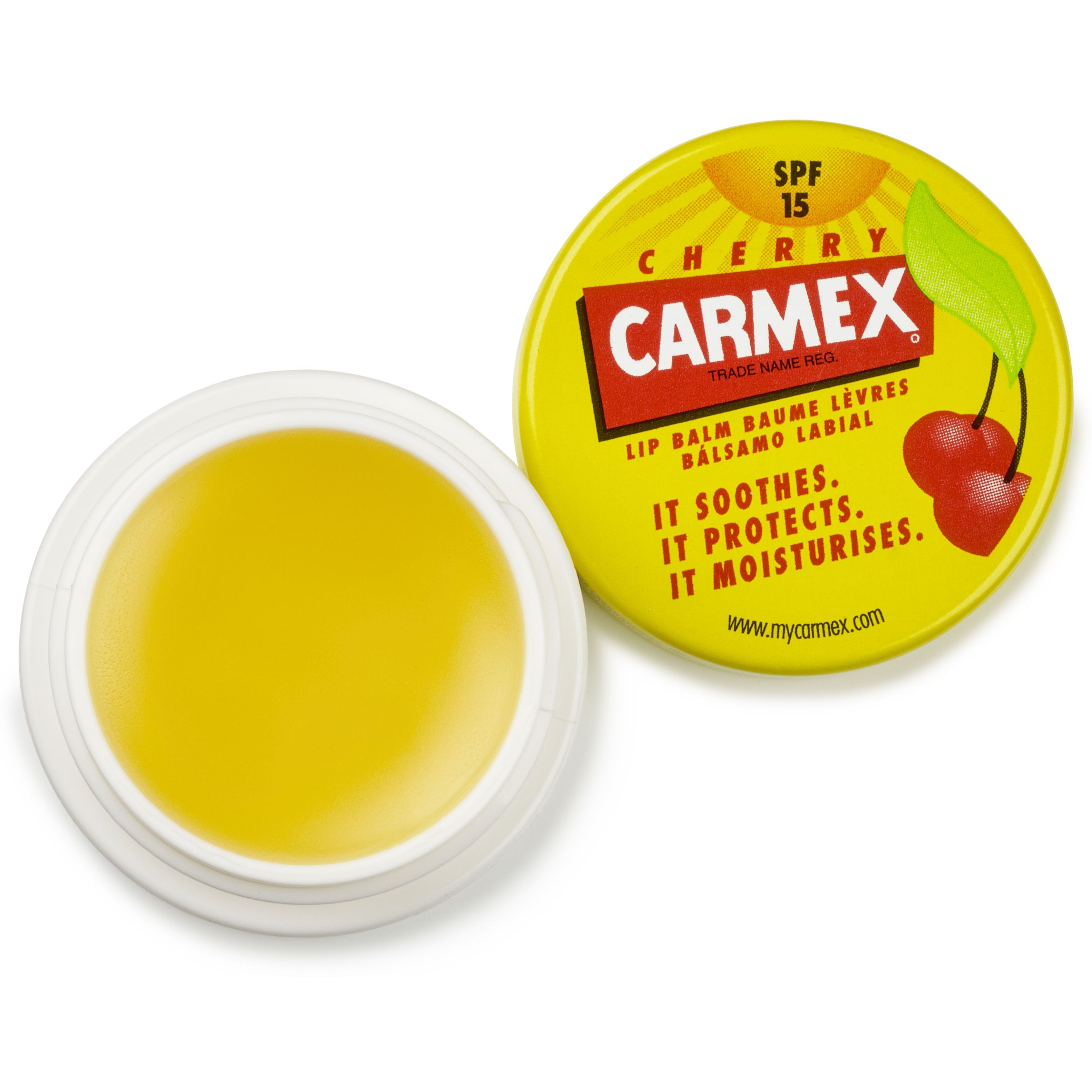 Бальзам для губ у баночці Carmex зі смаком вишні 7.5 г - фото 3
