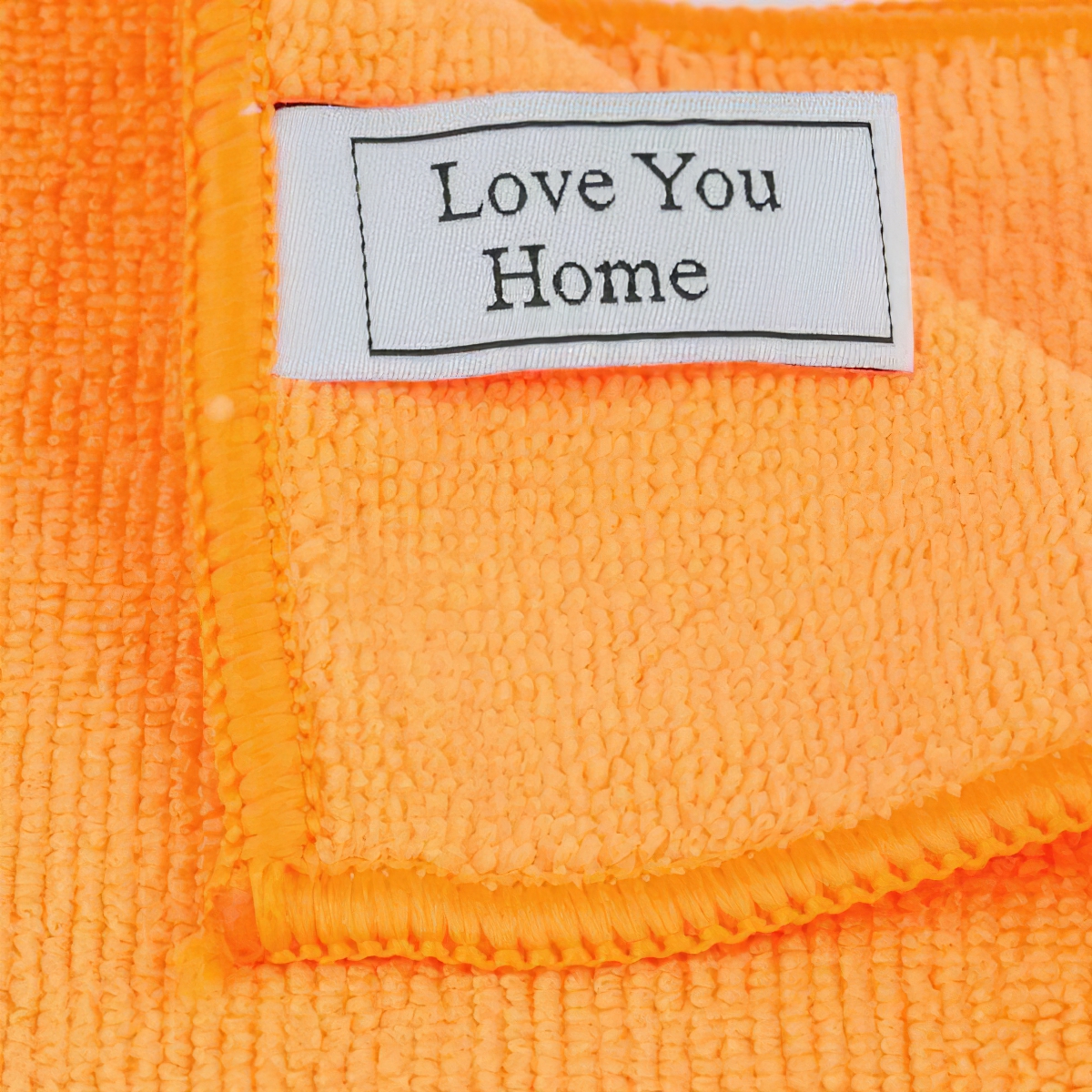Салфетка LoveYouHome универсальная микрофибра 30х30 см оранжевая (LYH9011) - фото 2