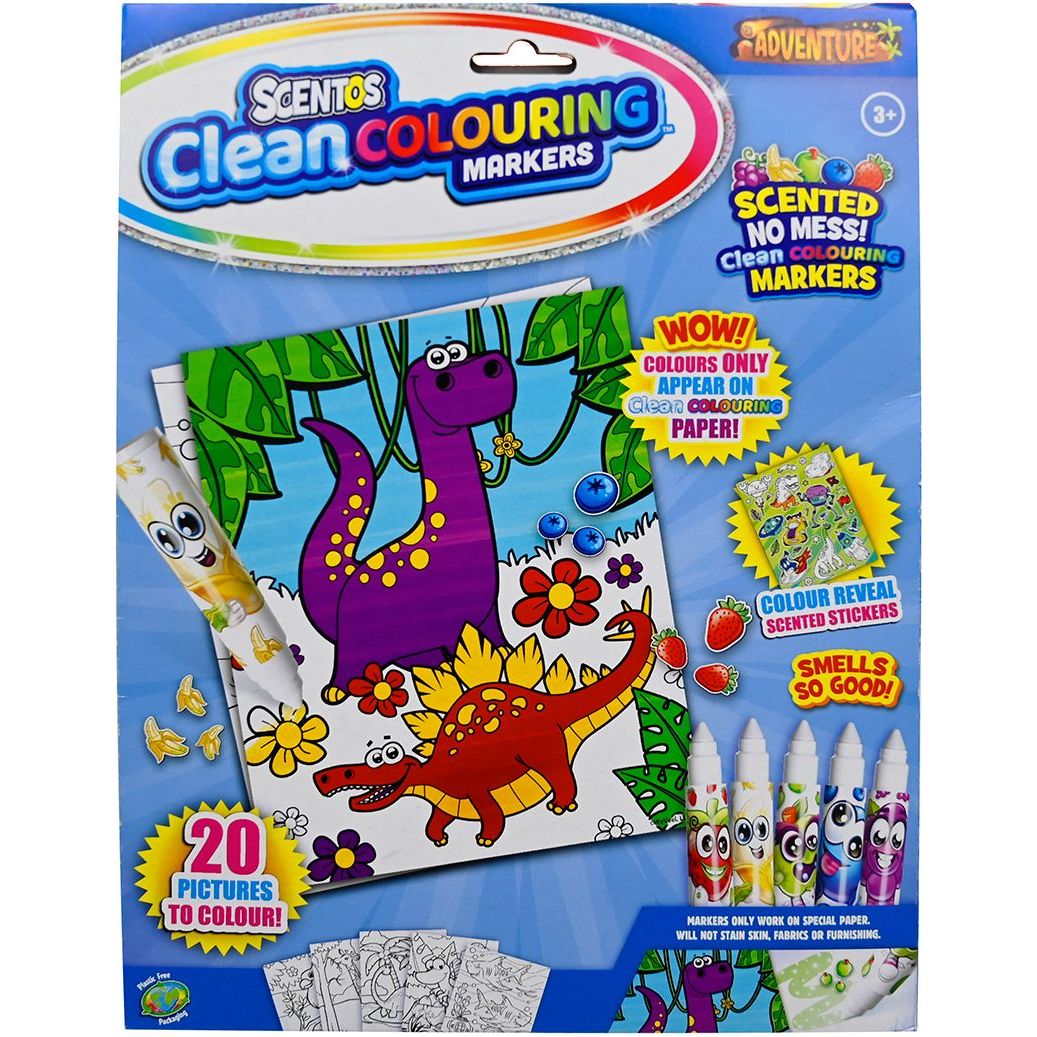 Раскраска Scentos Clean Colouring Увлекательные приключения (20211) - фото 1