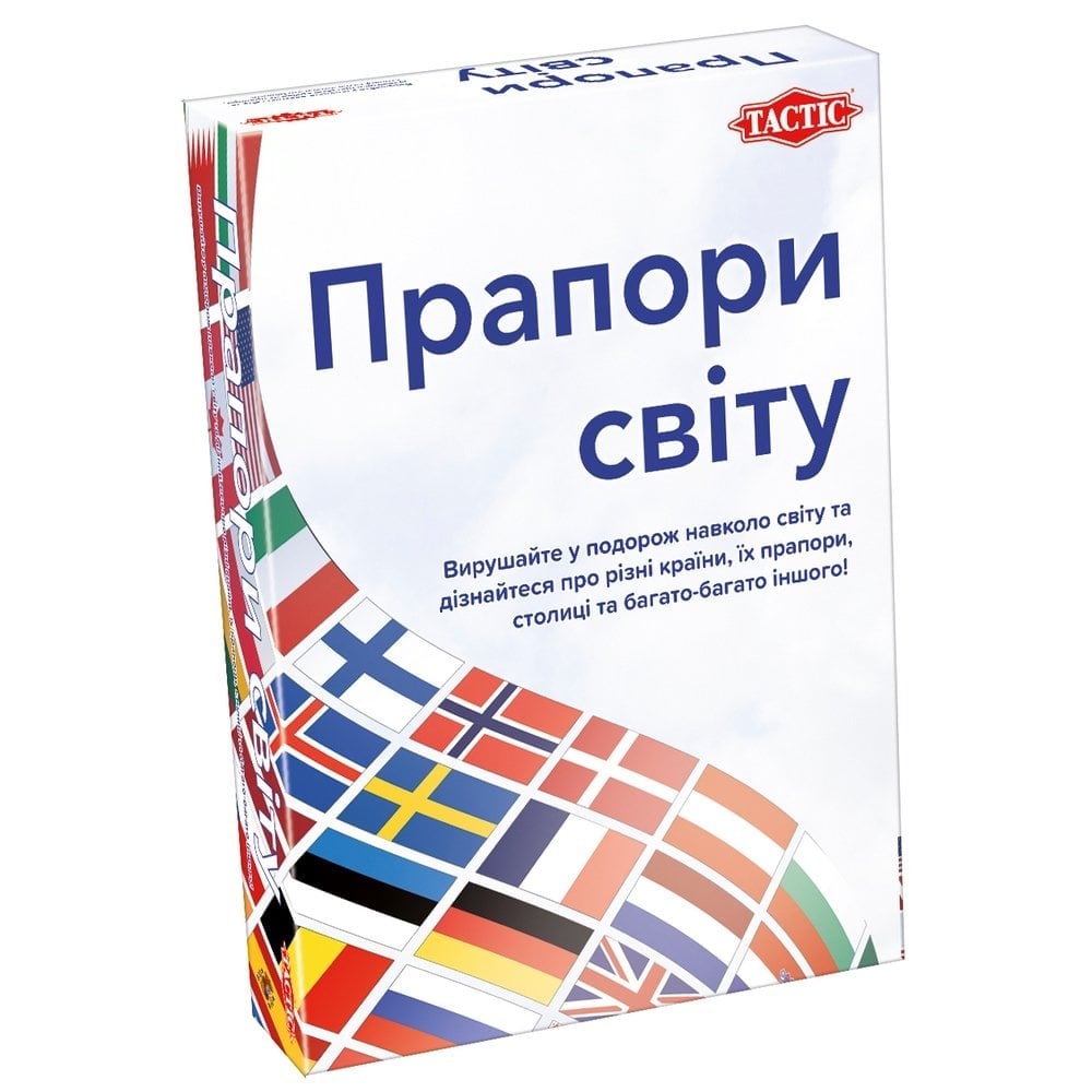 Настільна гра Tactic Прапори світу, укр. мова (58139) - фото 1