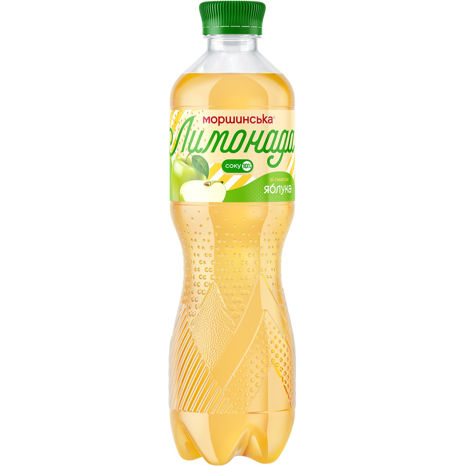 Напиток Моршинская Лимонада Яблоко среднегазированный 0.5 л - фото 1