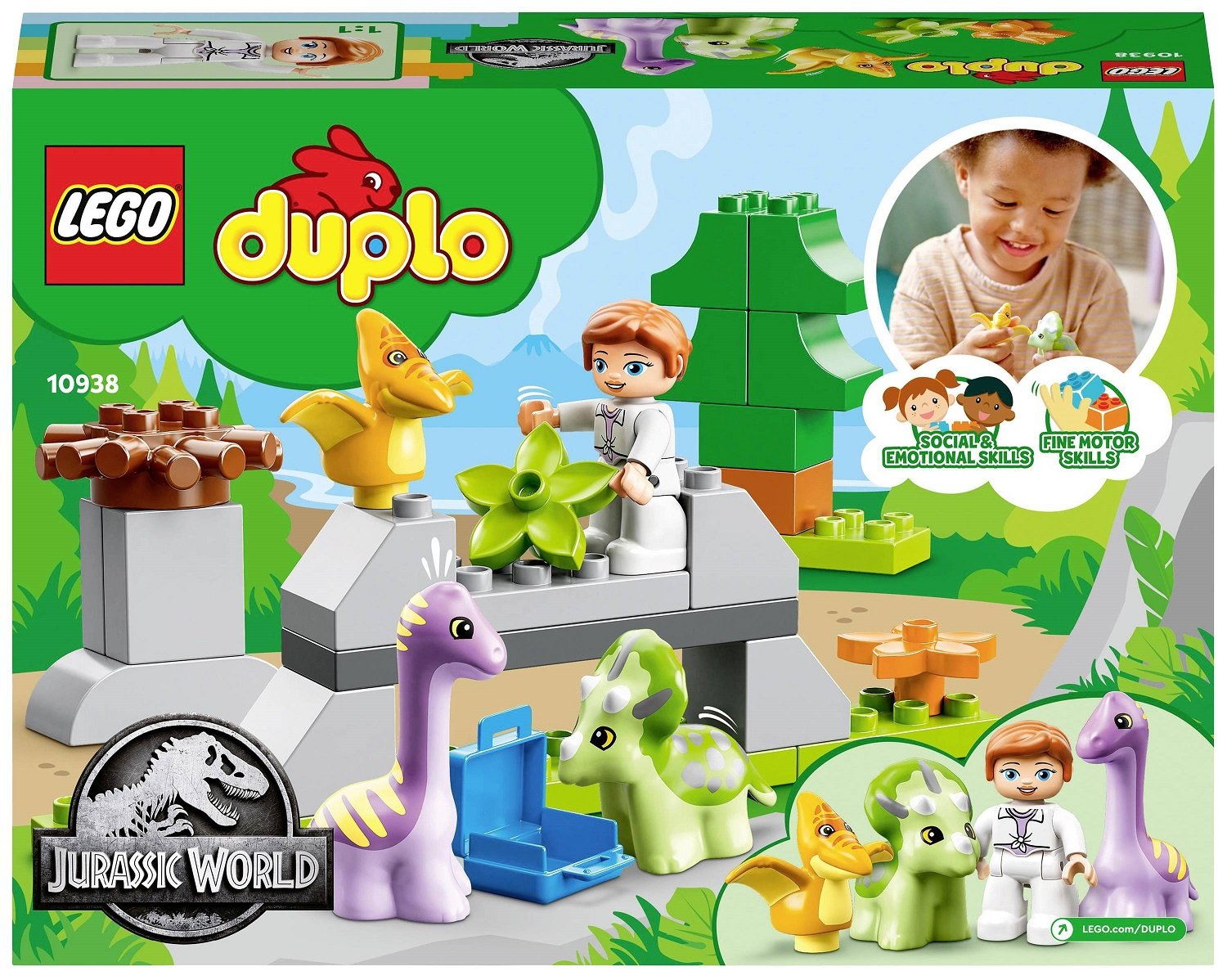 Конструктор LEGO DUPLO Jurassic World Дитячий садок для динозаврів, 27 деталей (10938) - фото 8