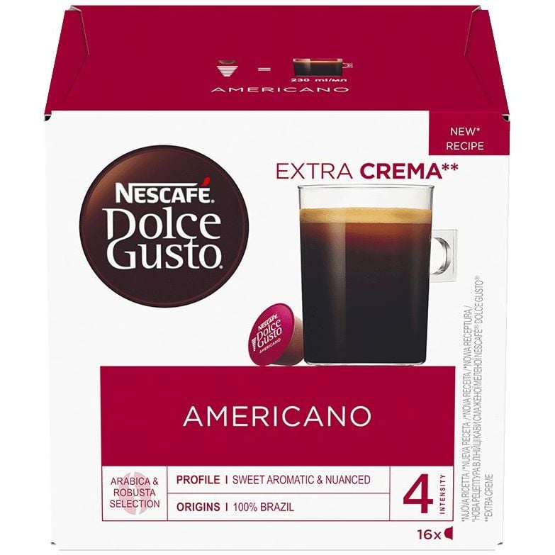 Кофе в капсулах Nescafe Dolce Gusto Americano, 16 капсул (865887) - фото 1