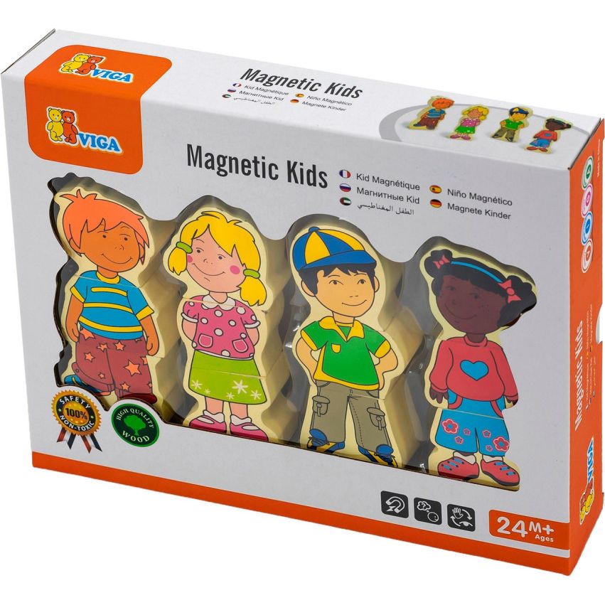 Набір магнітних фігурок Viga Toys Діти (59699VG) - фото 1