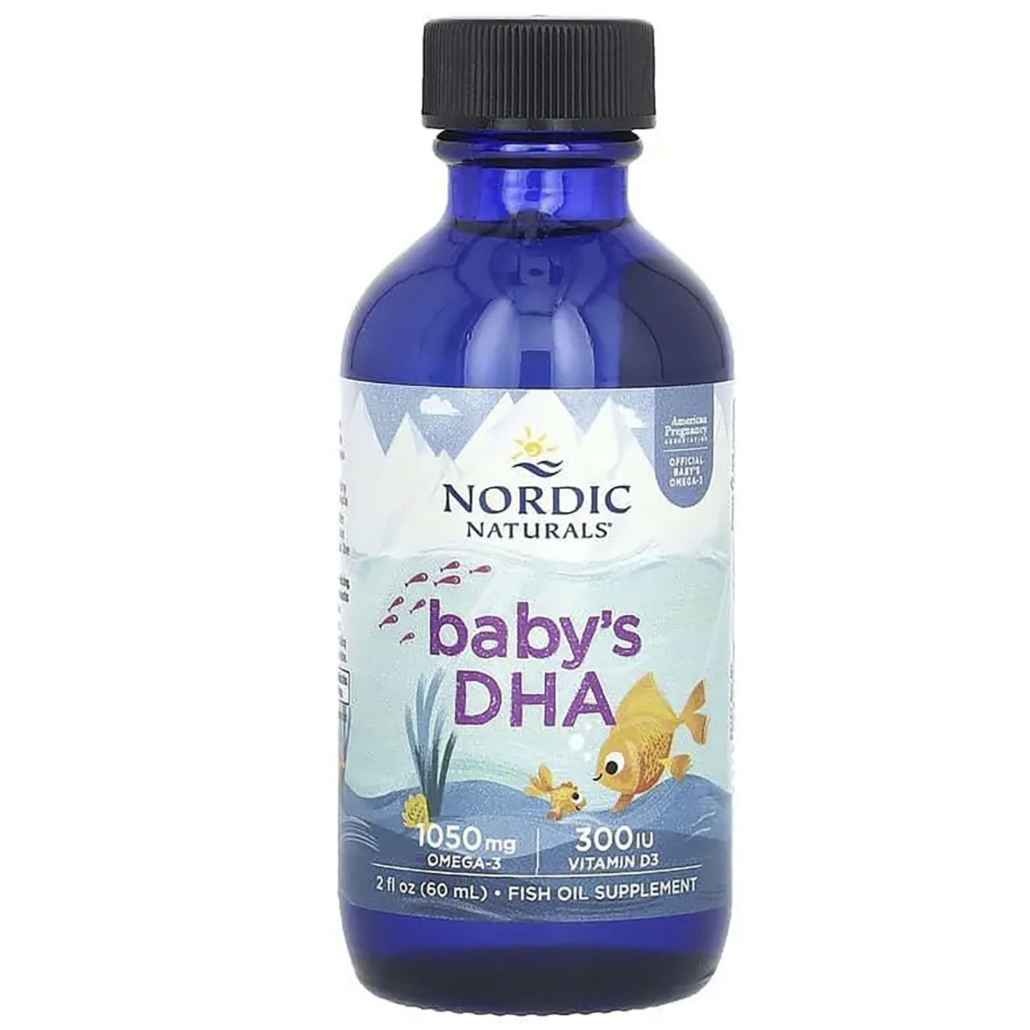 Жидкий рыбий жир Д3 Nordic Naturals Baby's DHA для детей 60 мл - фото 1