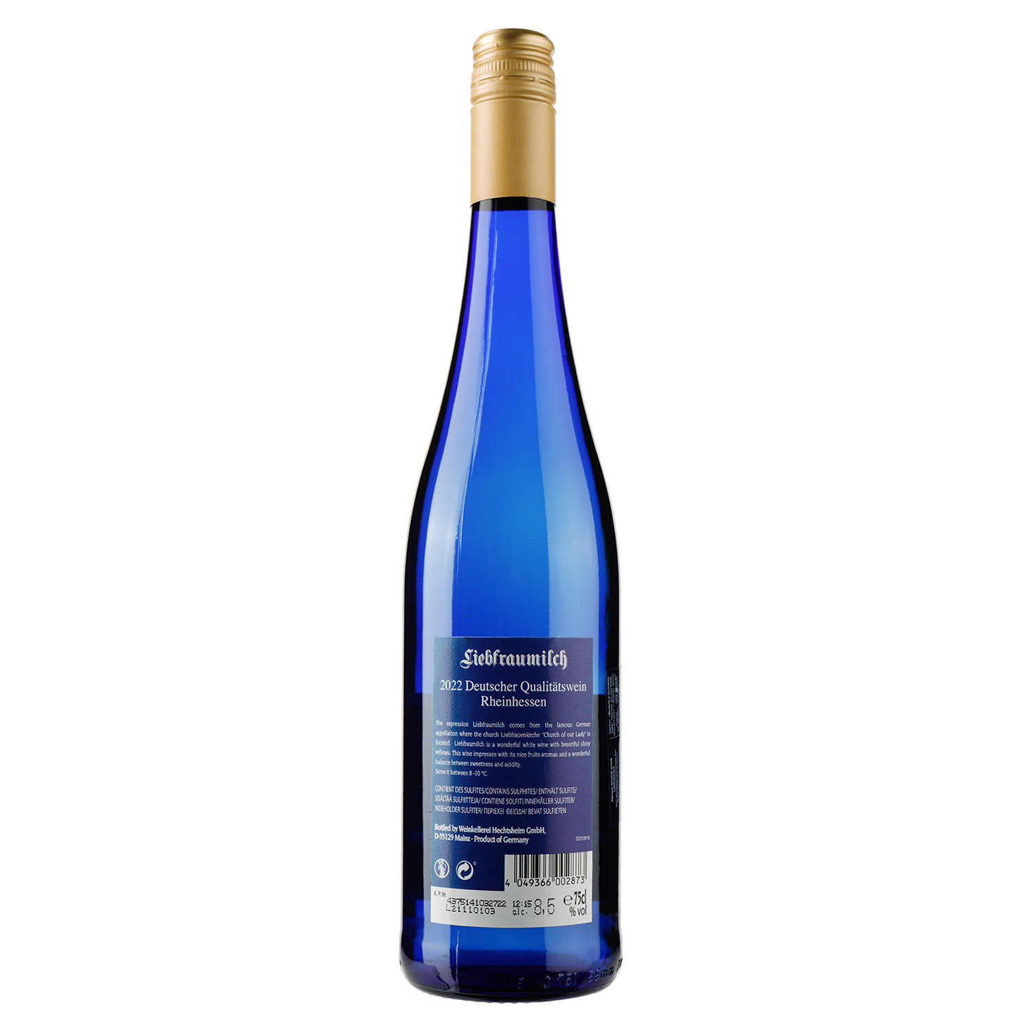 Вино Grands Chais de France Liebfraumilch, белое, полусладкое, 8,5%, 0,75 л (804494) - фото 2