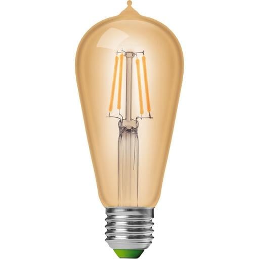 Світлодіодна лампа Eurolamp LED Deco, ST64, 7W, E27, 2700K, 2 шт. (MLP-LED-ST64-07273(Amber)) - фото 2