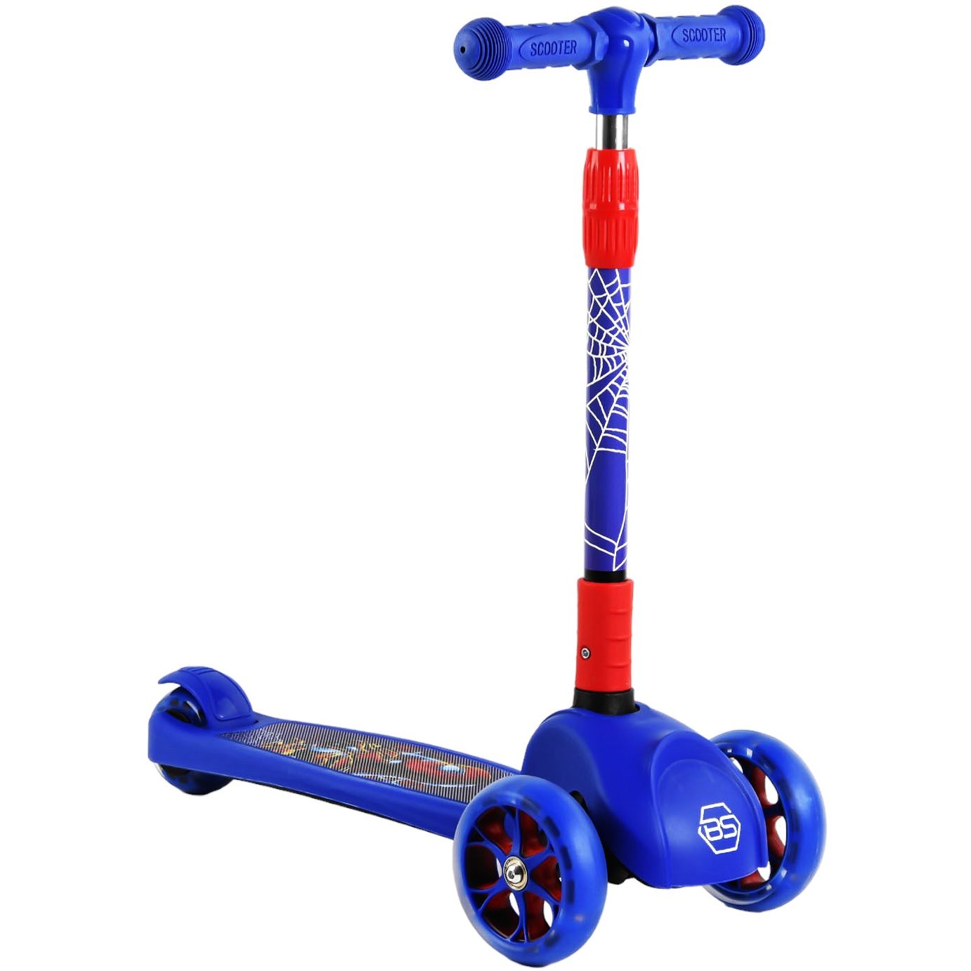 Самокат Best Scooter 25х55х58-71.5 см Синий 000231613 - фото 1