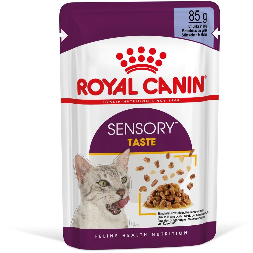 Вологий корм для дорослих котів Royal Canin Taste Jelly, шматочки в желе, 85 г - фото 1