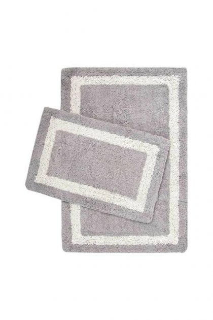 Набор ковриков Irya Liberte gri, 90х60 см и 60х40 см, серый (svt-2000022288521) - фото 1