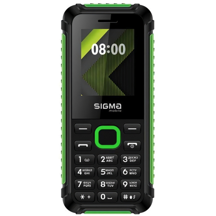 Мобільний телефон Sigma Mobile X-style 18 Track Black-Green (UA UCRF) - фото 1