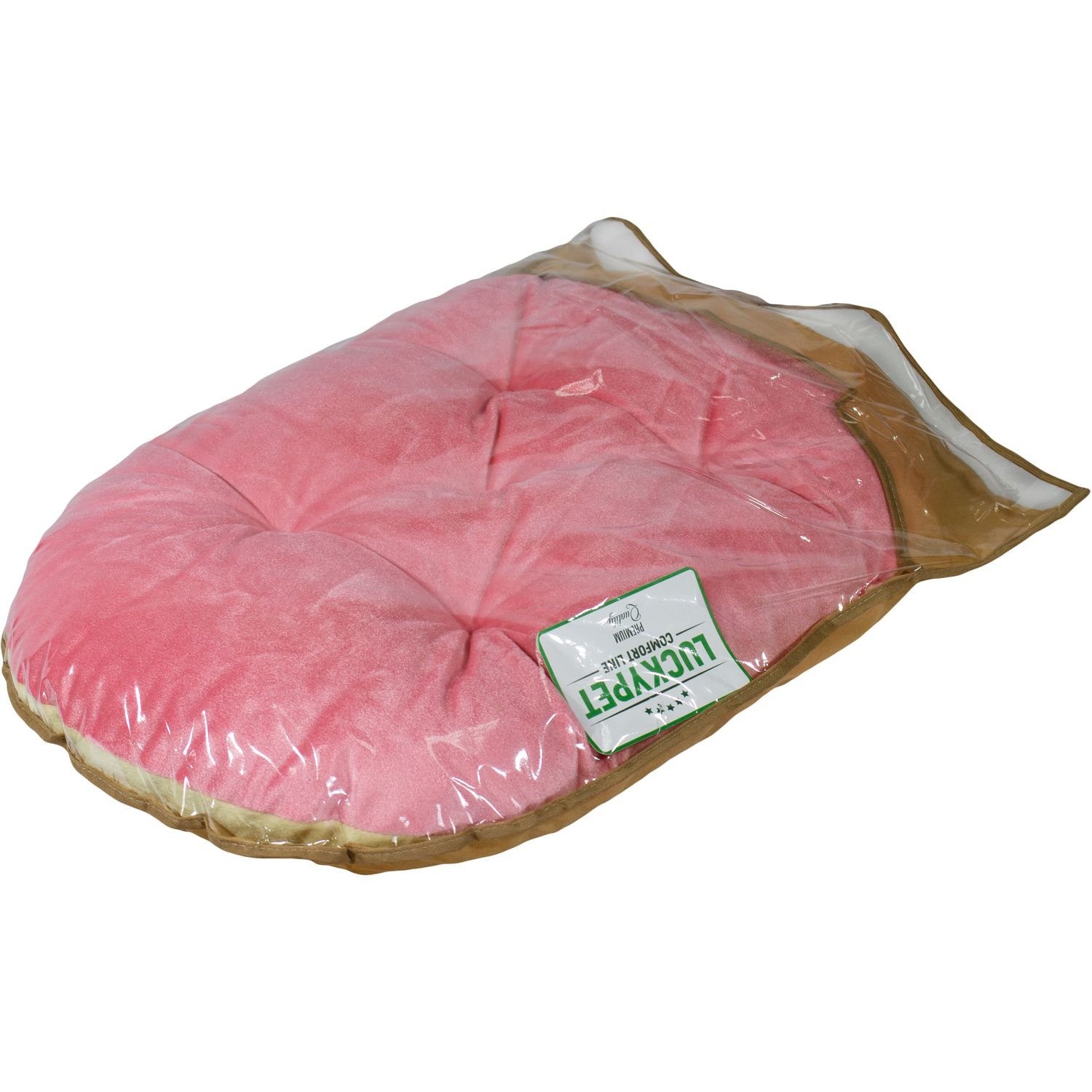 Лежак-подушка Lucky Pet Зефир №2, розово-кремовый, 50х70 см - фото 3