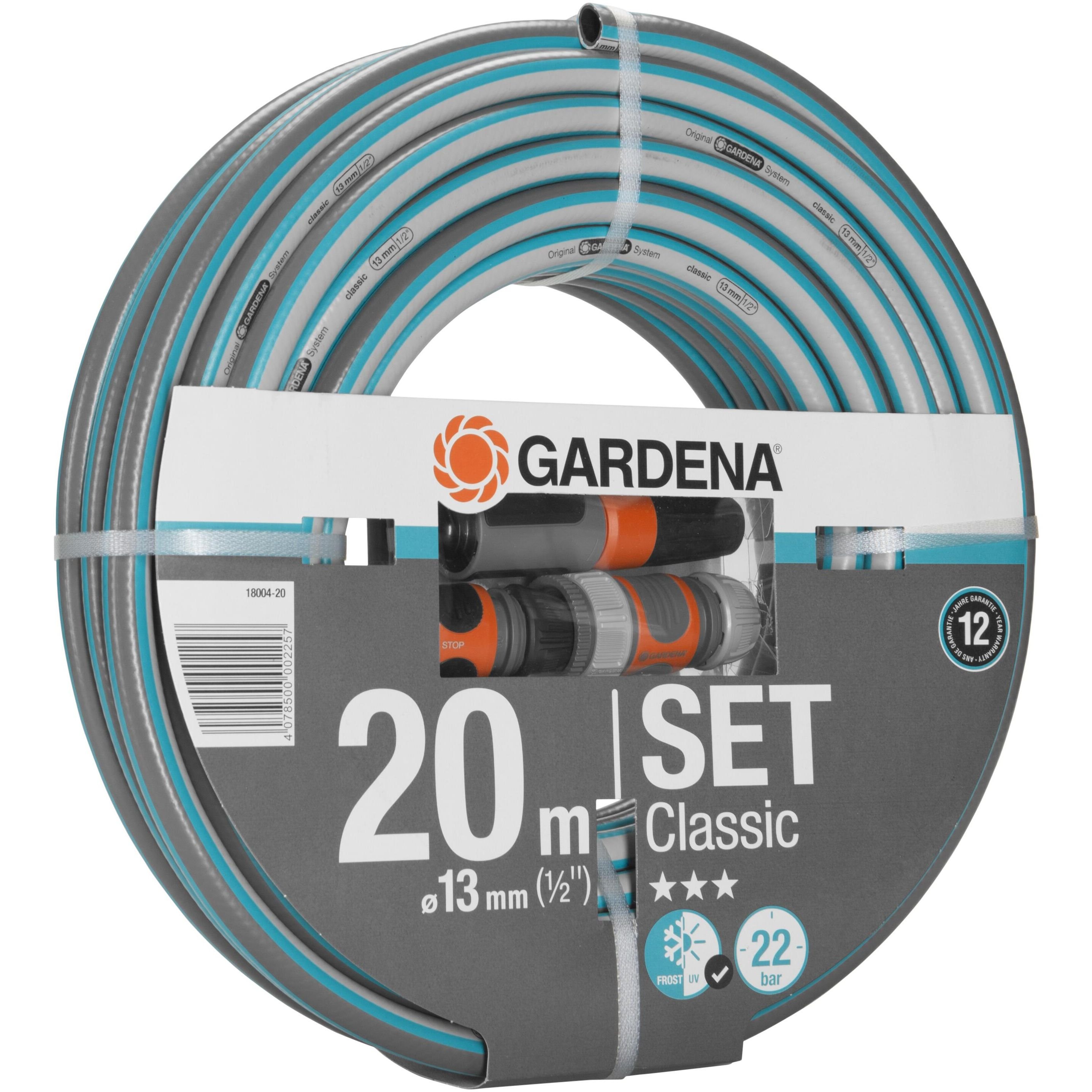 Шланг садовый Gardena Classic 13 мм 1/2" комплект для полива 20 м (18004-20.000.00) - фото 2