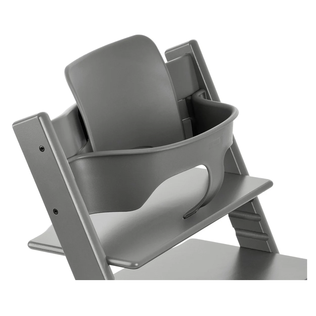 Набор Stokke Baby Set Tripp Trapp Storm Grey: стульчик и спинка с ограничителем (k.100125.15) - фото 1