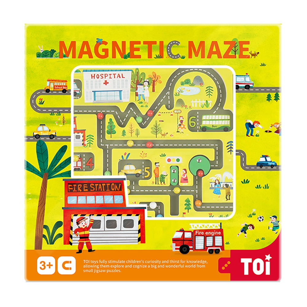 Настольная магнитная игра-лабиринт Toi Дорожное движение (TP308) - фото 1