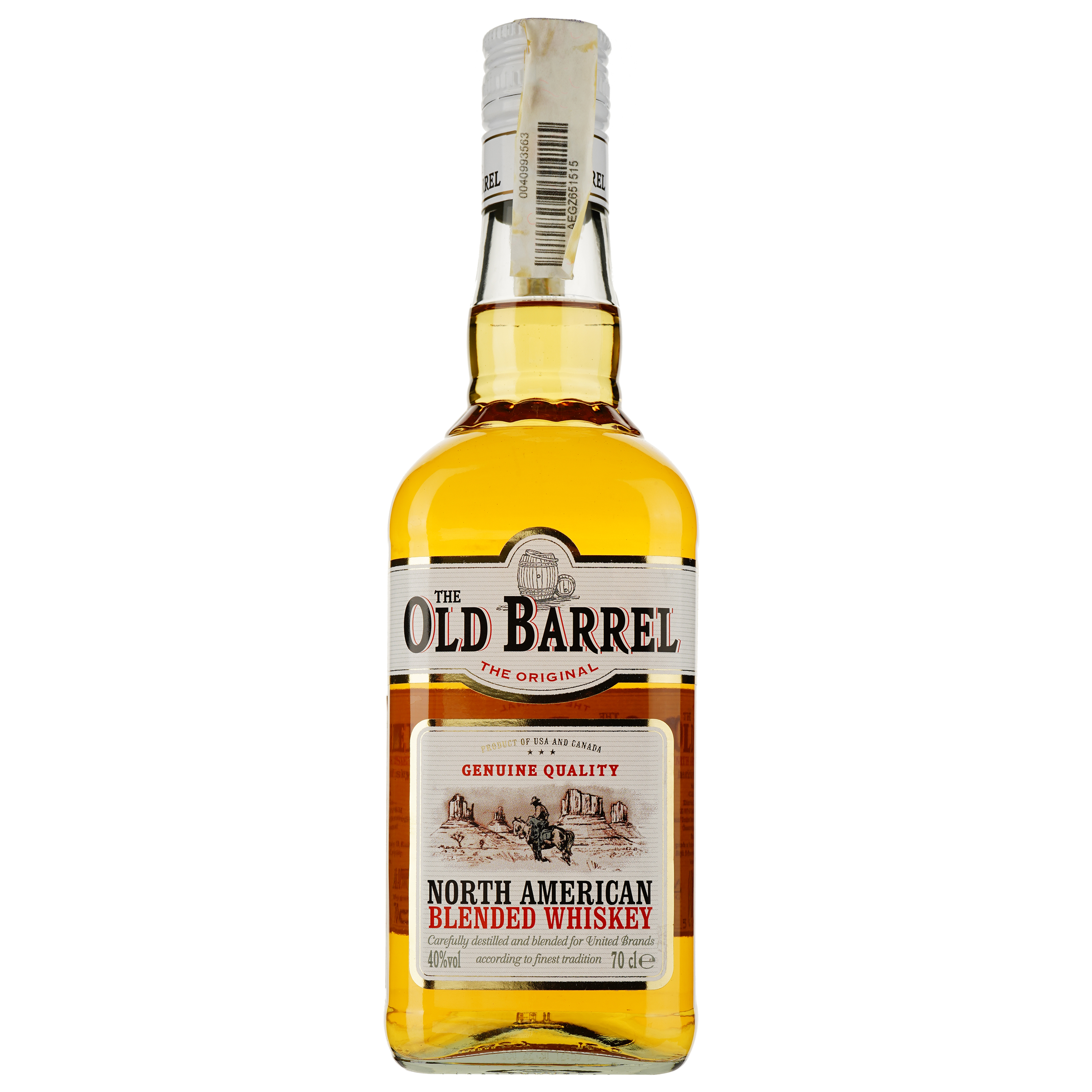 Виски The Old Barrel Blended American Whiskey 40% 0.7 л - фото 1
