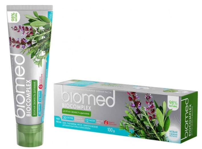 Зубна паста Biomed Biocomplex Довга свіжість подиху, 100 г - фото 2