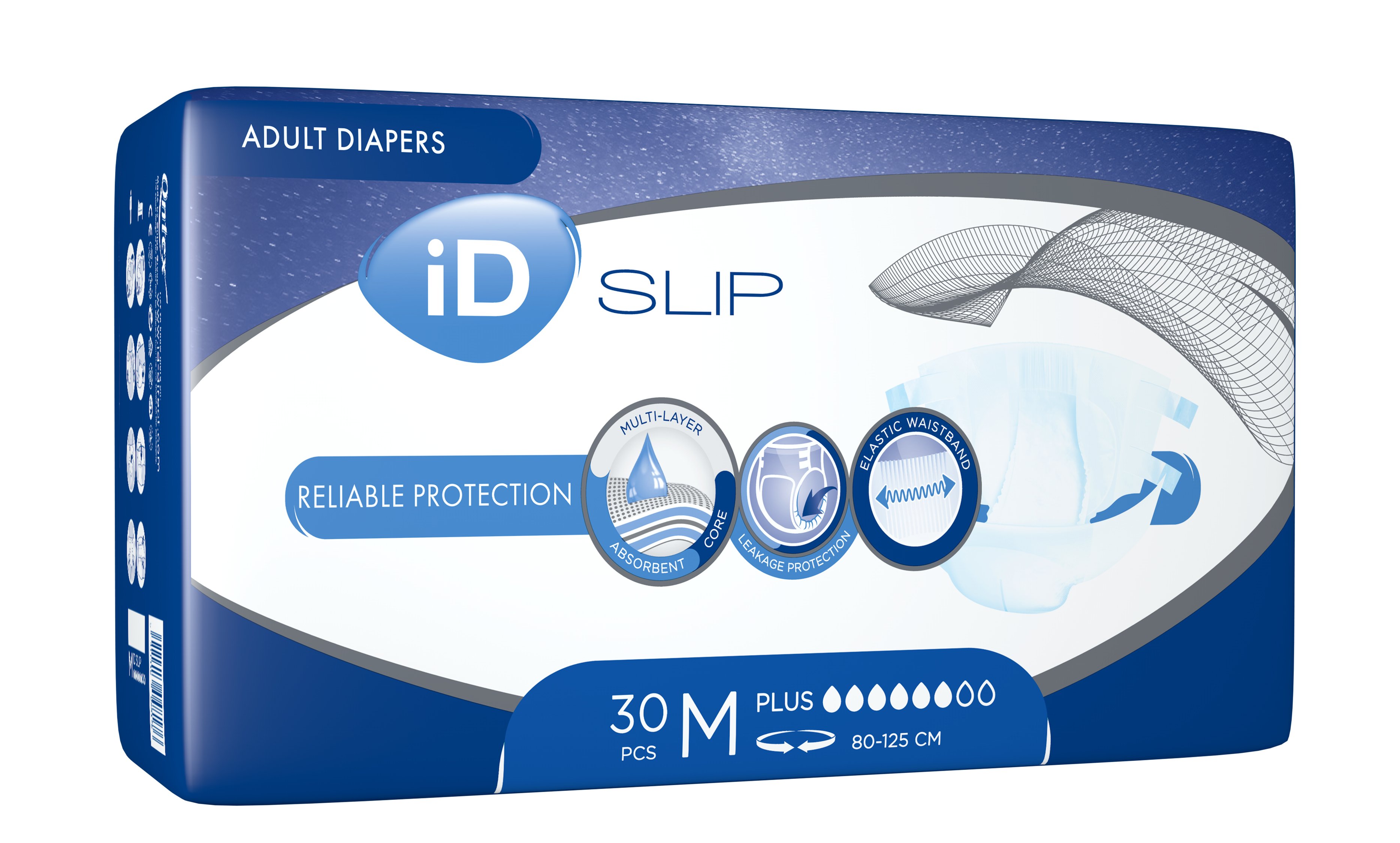 Подгузники для взрослых iD SLIP Plus Medium, 30 шт. - фото 2