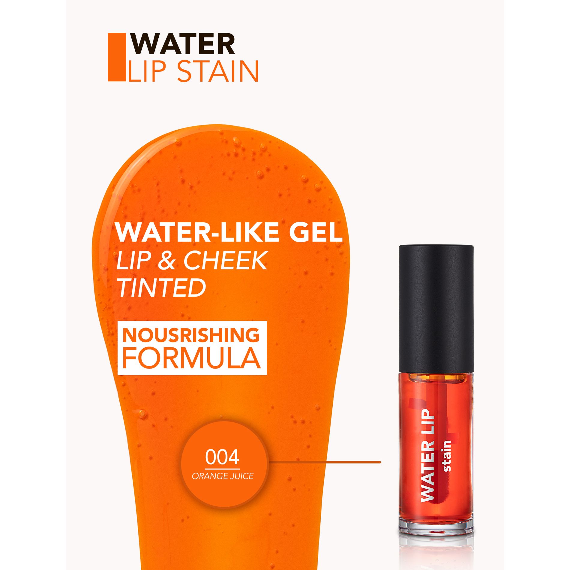 Тинт для губ Flormar Water Lip Stain тон 004 (Orange Juice) 6.4 мл - фото 5