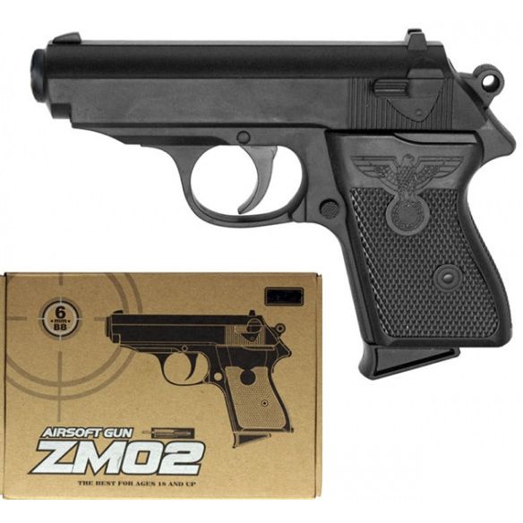 Металевий пістолет Cyma ZM02 на пульках 16 см - фото 1