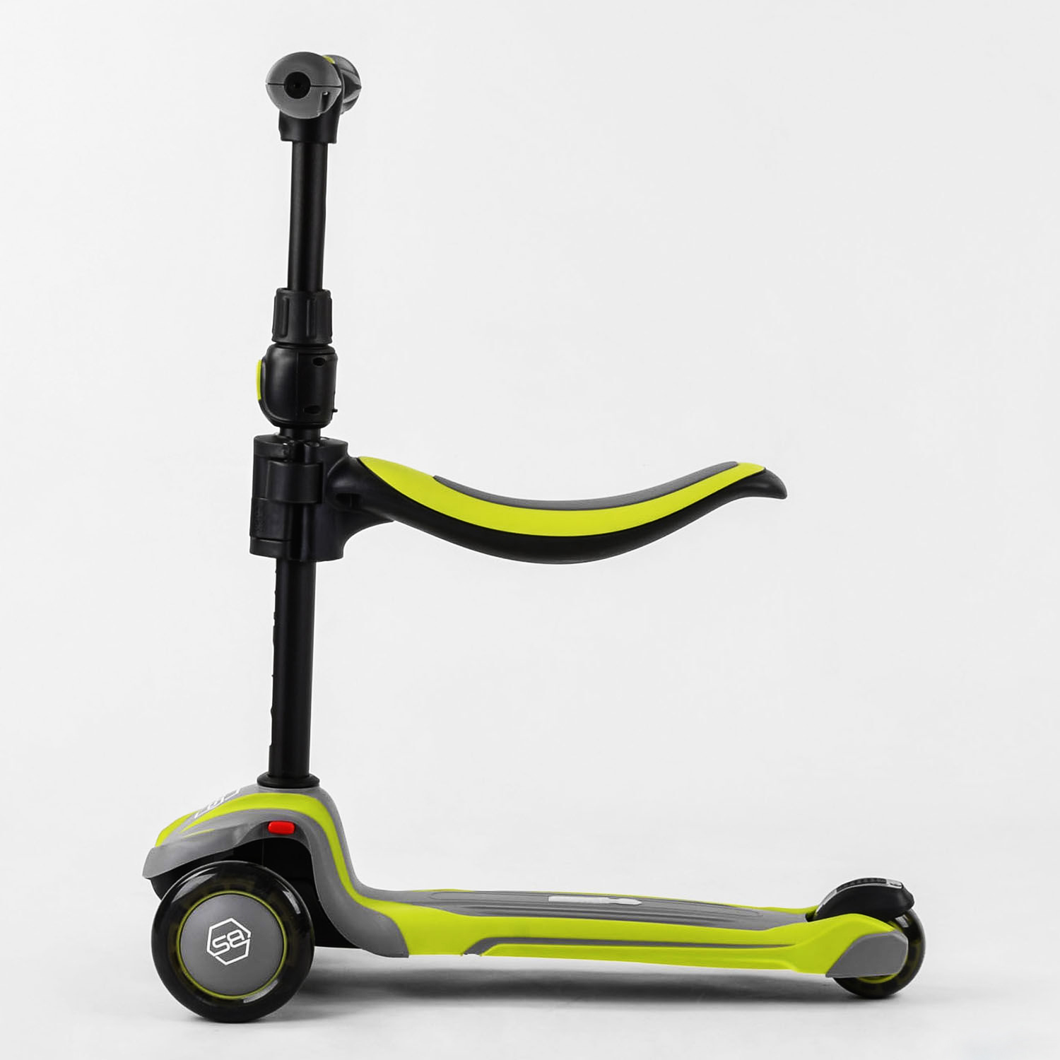 Самокат Best Scooter 60х18х34 см Жовто-сірий 000231425 - фото 2