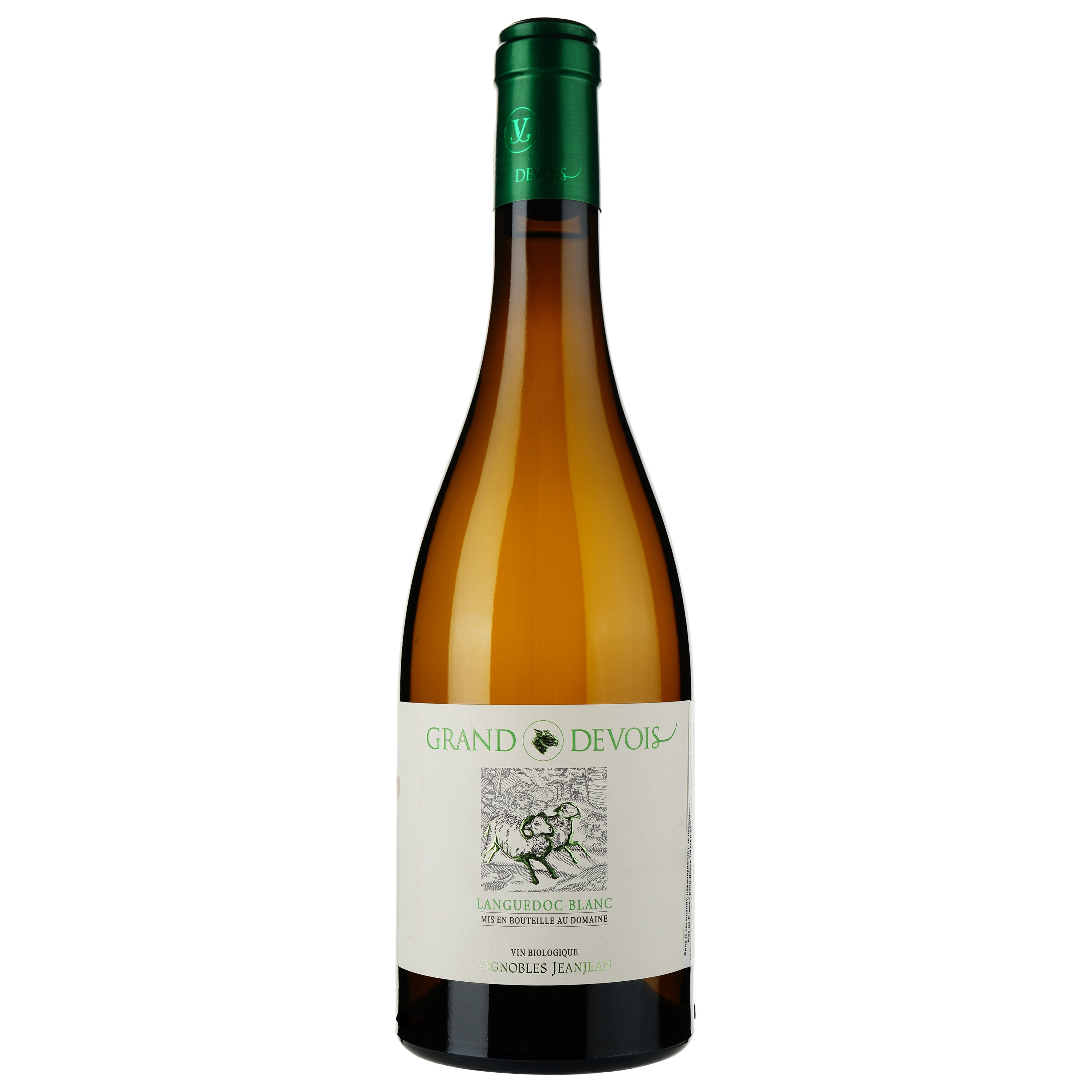 Вино Vignobles Jeanjean Grand Devois Languedoc Blanc Bio 2021 біле сухе 0,75 л - фото 1