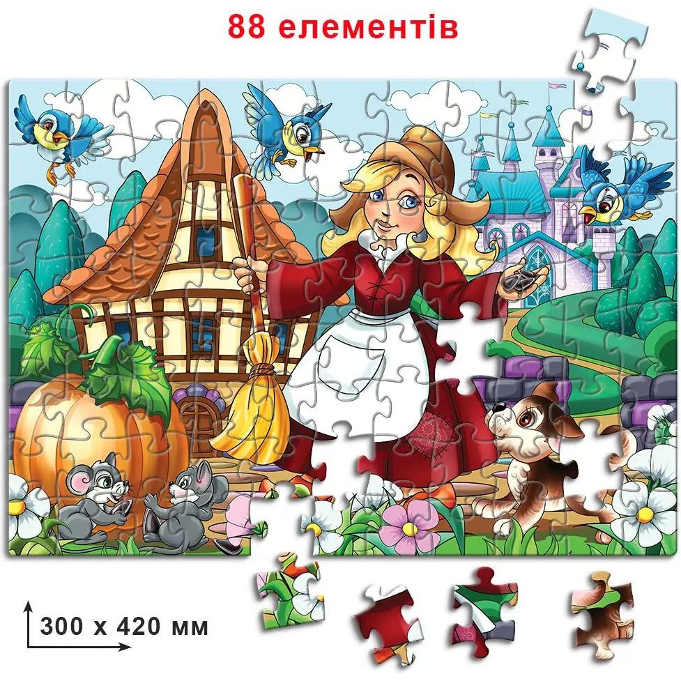 Пазл Київська фабрика іграшок Попелюшка 88 елементів - фото 3
