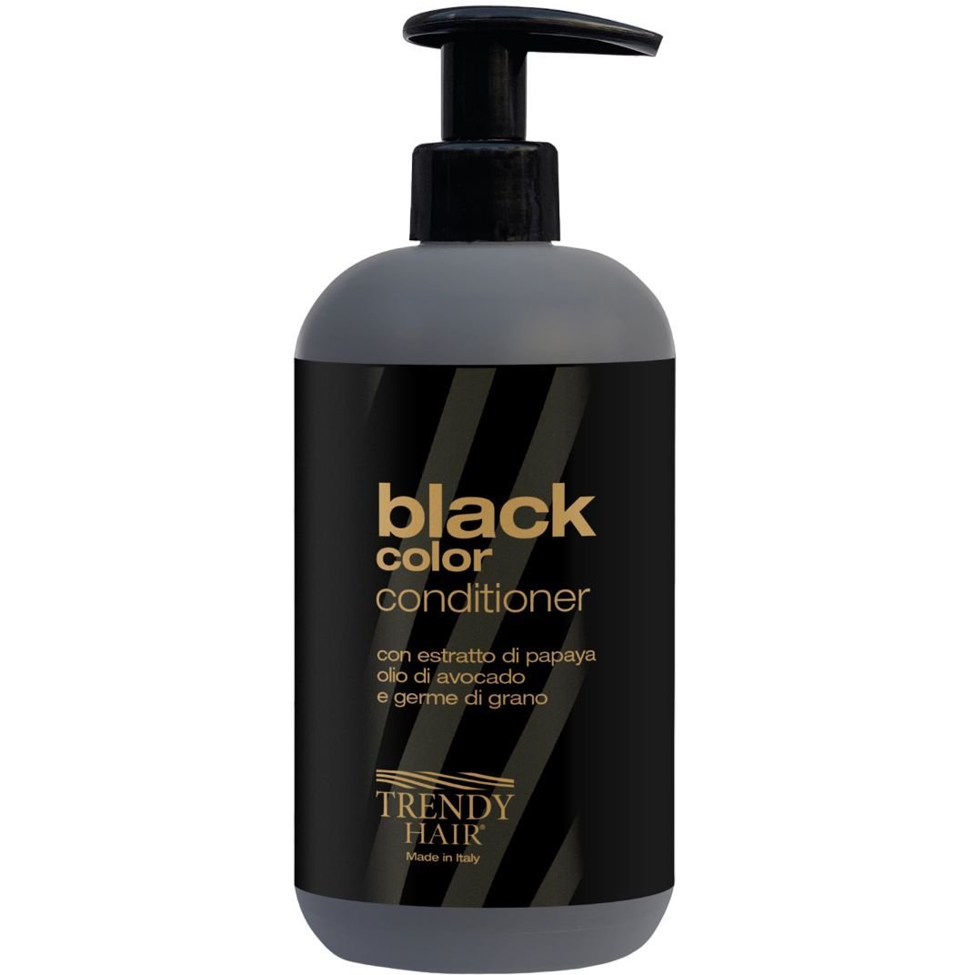 Кондиционер Trendy Hair Black Color Condition, для нейтрализации желтизны осветленных волос, 600 мл - фото 1