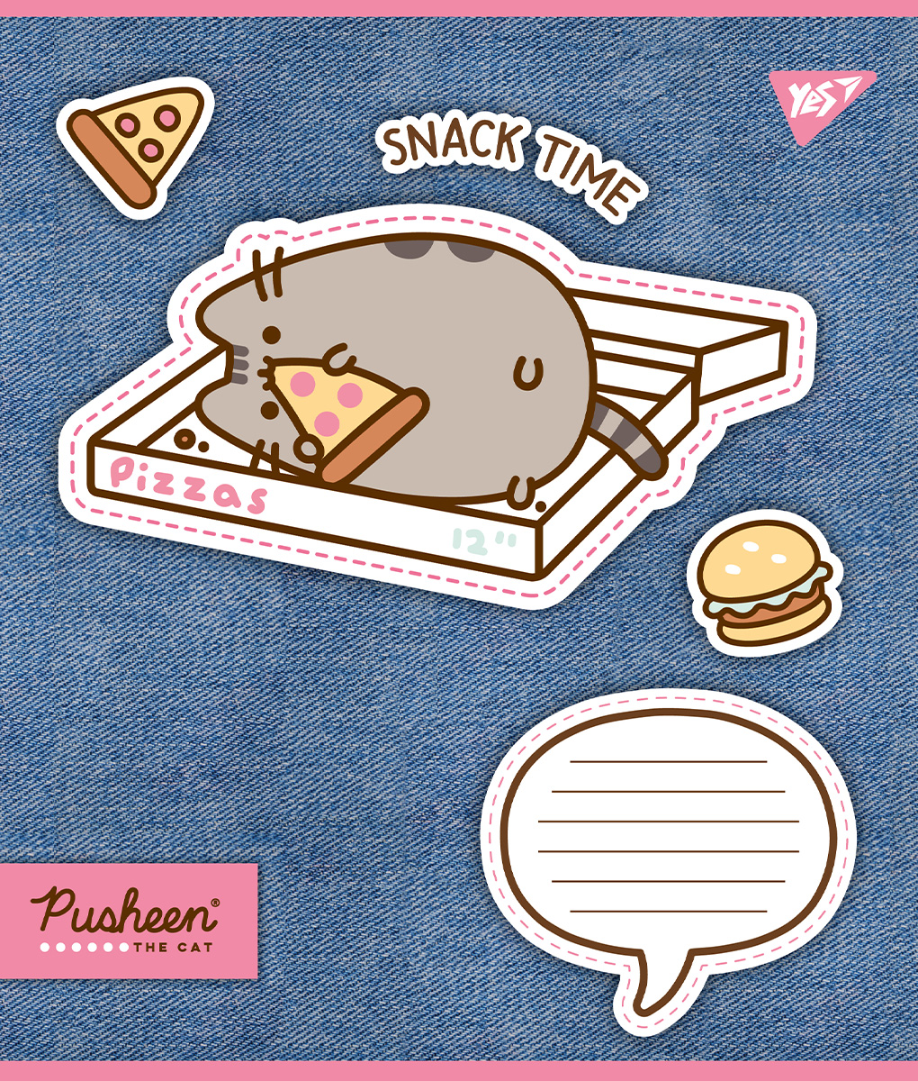 Набор тетрадей Yes Pusheen. Snack time А5 в линейку 12 листов 25 шт. (767229) - фото 6